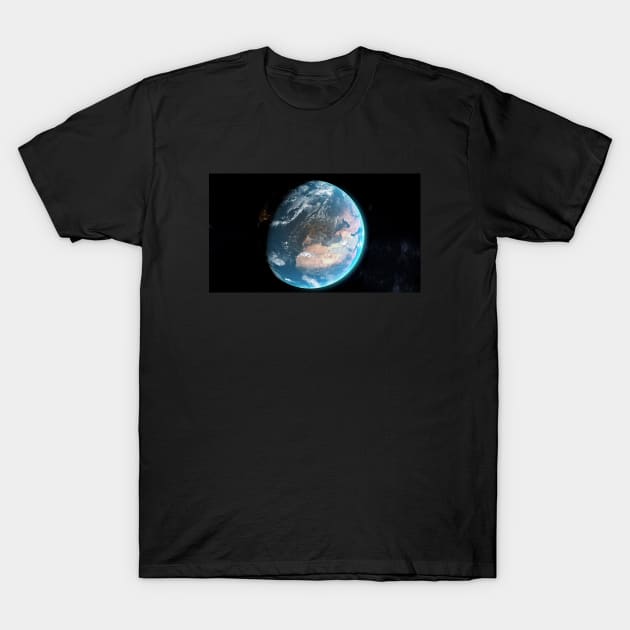 earth europe T-Shirt by Grapdega